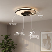 LED chandelier with remote control ALYONA 44W, Moon and Star, Cold/Warm/Neutral light, Dimmable, Black LED chandelier with remote control Default Title Alessandro Design