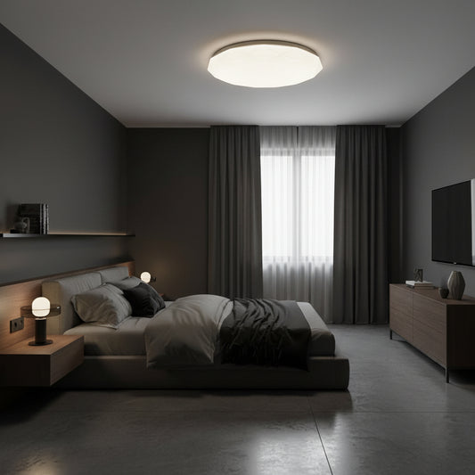 Hexagon LED ceiling light 35 cm, 32W, 3000K / 4000K / 6000K, White, Metal and Acrylic LED ceiling lights Default Title Alessandro Design
