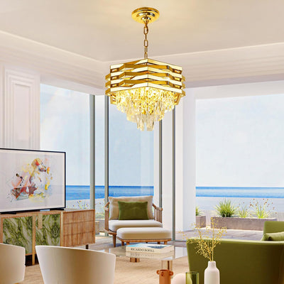 Kaison Crystal Chandelier 16xE14 Gold 