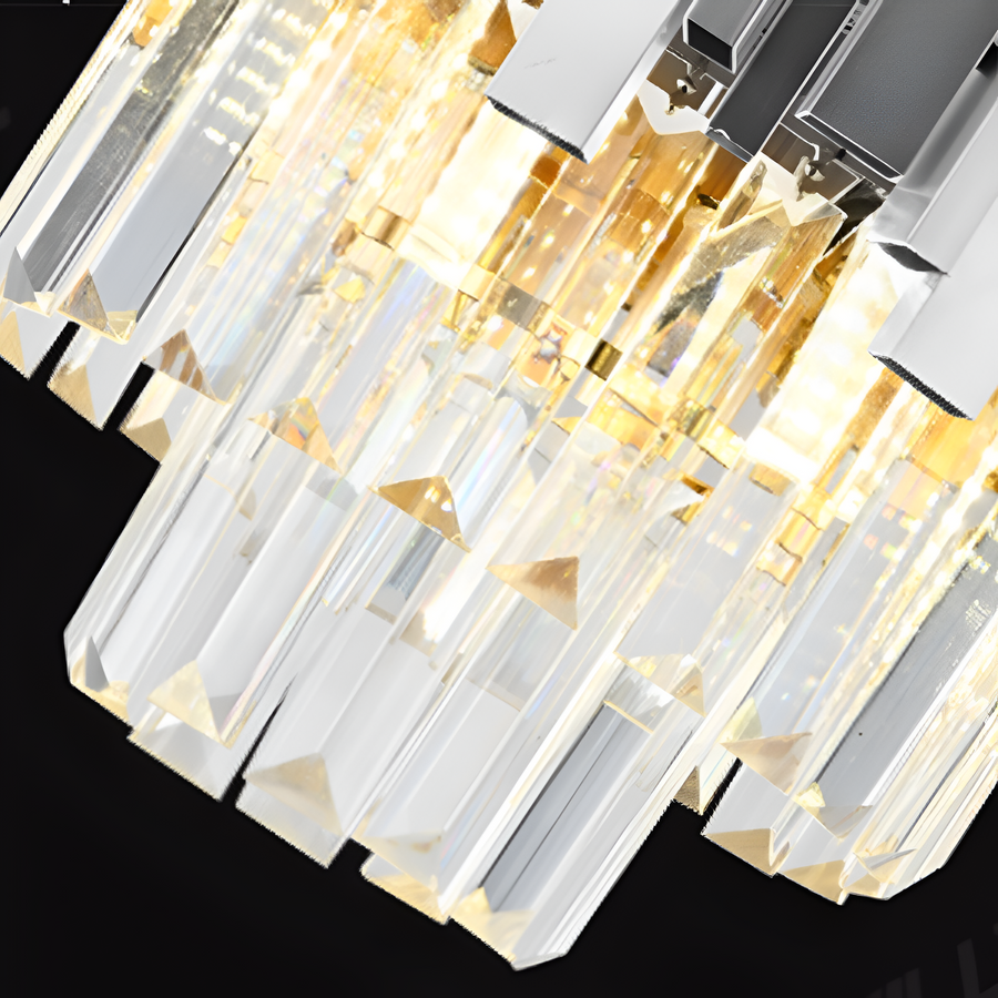 Crystal Chandelier BLOIS Eleganza 8xE14, Diameter 50 cm, Silver, Adjustable Height Crystal Chandeliers Default Title Alessandro Design