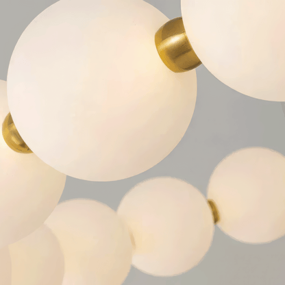 LED Pendant Light Acrylic Nova 57W with Remote Control, Dimmable, 3000K/4000K/6000K, Gold, Metal and Acrylic LED Chandeliers with Remote Control Default Title Alessandro Design