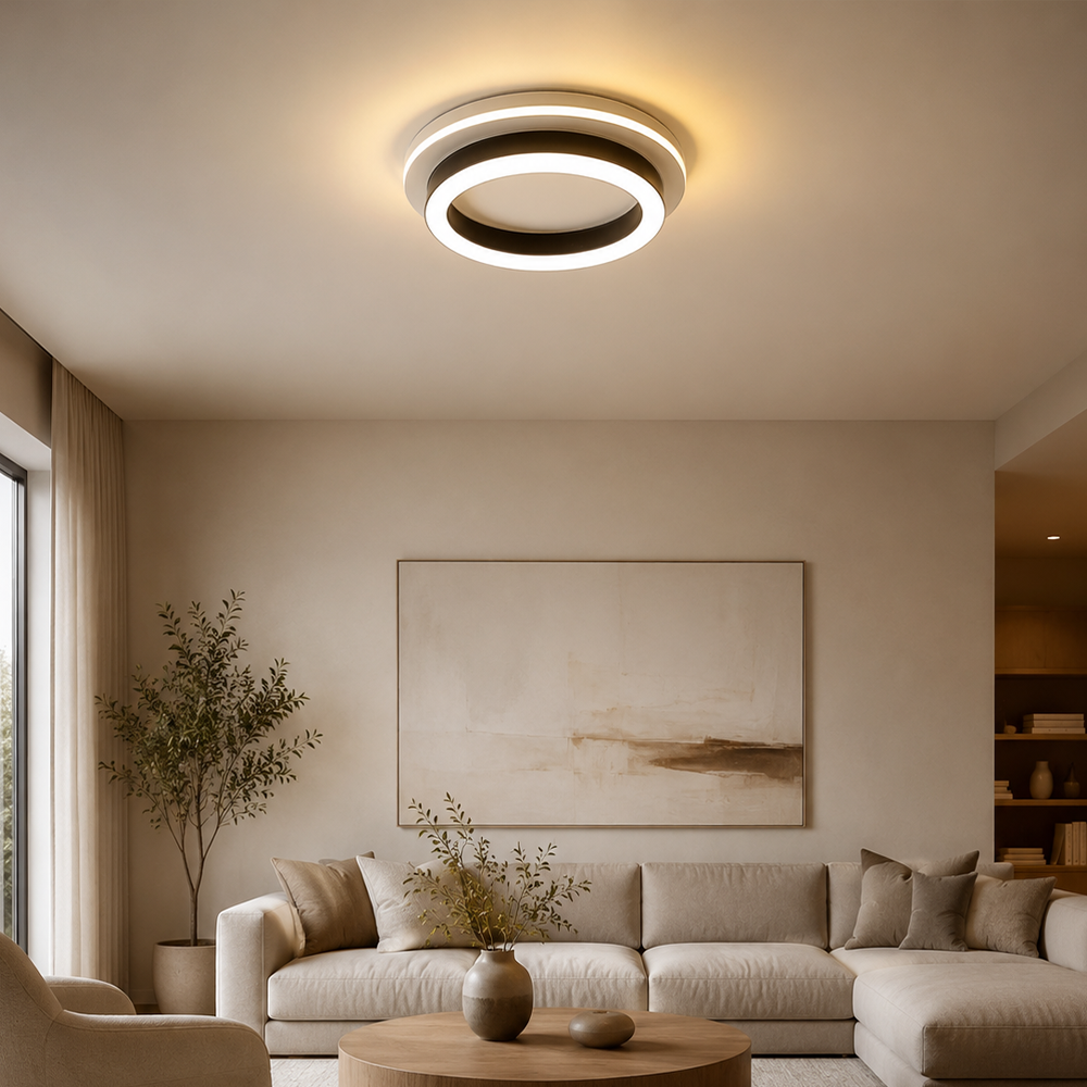 MODERN LED Chandelier 25W, Diameter 20cm, Round, Cold/Warm/Neutral light, Black LED Chandeliers Default Title Alessandro Design