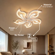 LED chandelier with remote control LILY 86W, 5 Elements, Cold/Warm/Neutral light, Dimmable, White LED chandelier with remote control Default Title Alessandro Design