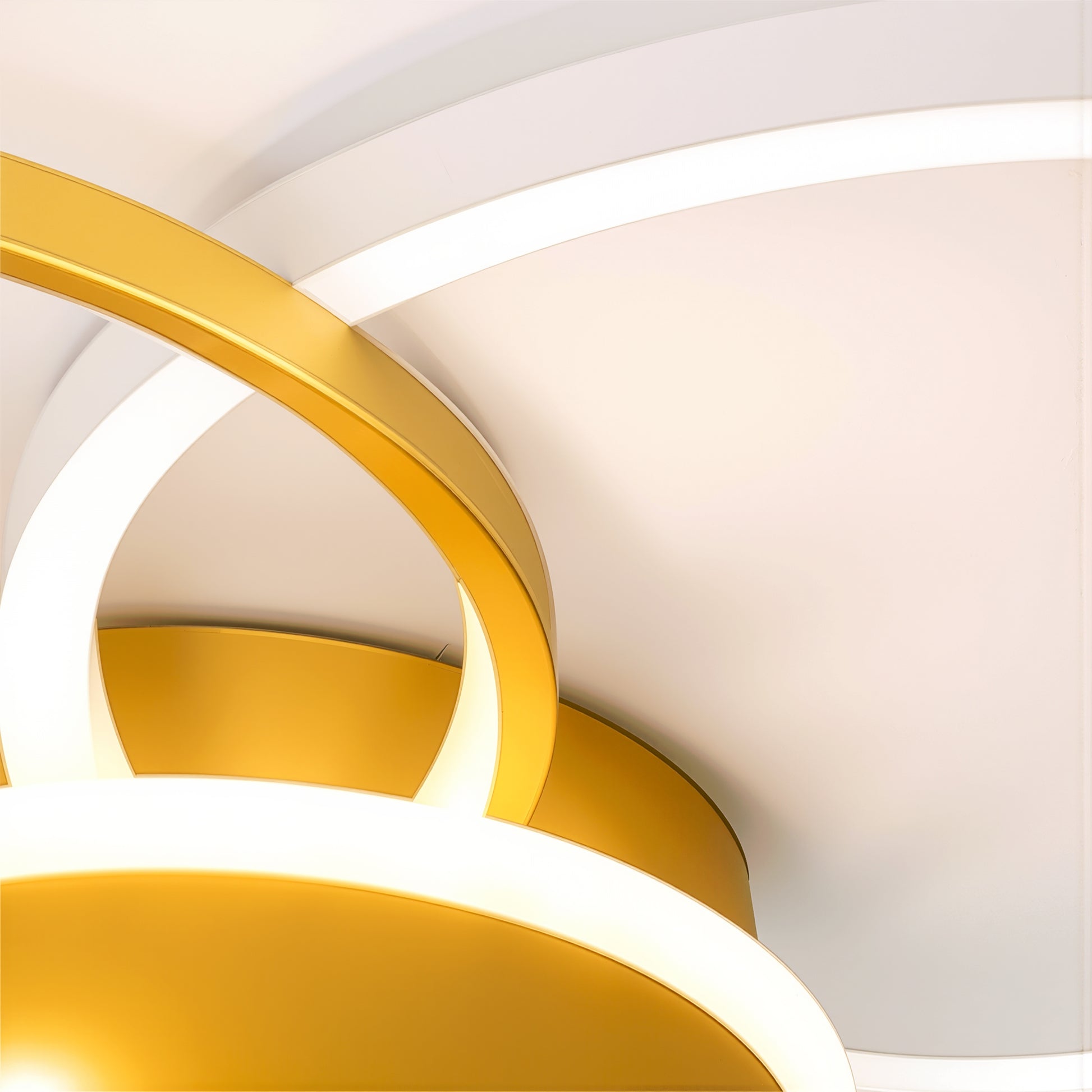 LED Chandelier with Remote Control KILLIAN 80W, 4 Circles, Cold/Warm/Neutral Light, Dimmable, Gold LED Chandeliers with Remote Control Default Title Alessandro Design