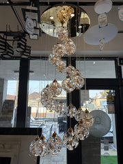 Crystal LED KILKENNY Culmino Chandelier, 144W, Neutral Light, Diameter 60cm, Gold Modern Chandeliers Default Title Alessandro Design