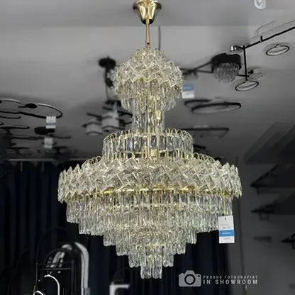 Junnut Candelabra 21xE27, Crystal and Metal, Gold Crystal Candelabra Default Title Alessandro Design