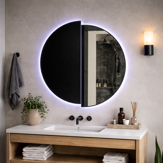 LED Touch Mariah Mirror Demist System 60X60cm Mirrors Korman E Default Title Alessandro Design