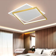 LED Chandelier with remote control SOLARA 66W, 2 Squares, Cold/Warm/Neutral light, Dimmable, Gold White LED Chandeliers with Remote Control Default Title Alessandro Design
