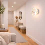 LED Chandelier VERTEX CIRCULA 21W, 2 Circles, Metal Frames, Cold/Warm/Neutral light, White LED Chandeliers Default Title Alessandro Design