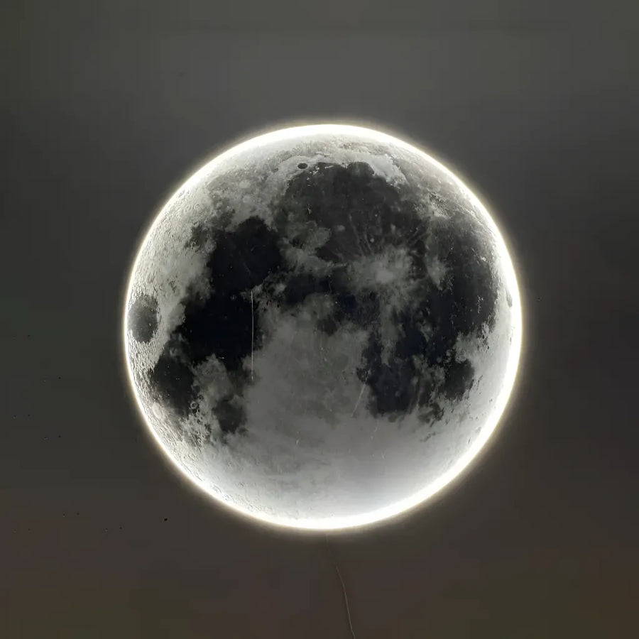 Moon Decorative LED Wall Light 54W Diameter 80CM Warm Neutral Cold Light 3000/4000/6000K LED Chandeliers with Remote Control Default Title Alessandro Design