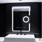 Rectangular LED mirror, 60x80cm, Eclat MotionGlow Marcello, Clock & Thermometer, Demister System, Cosmetic Magnifier, Dimabila Mirrors Marcello Default Title Alessandro Design