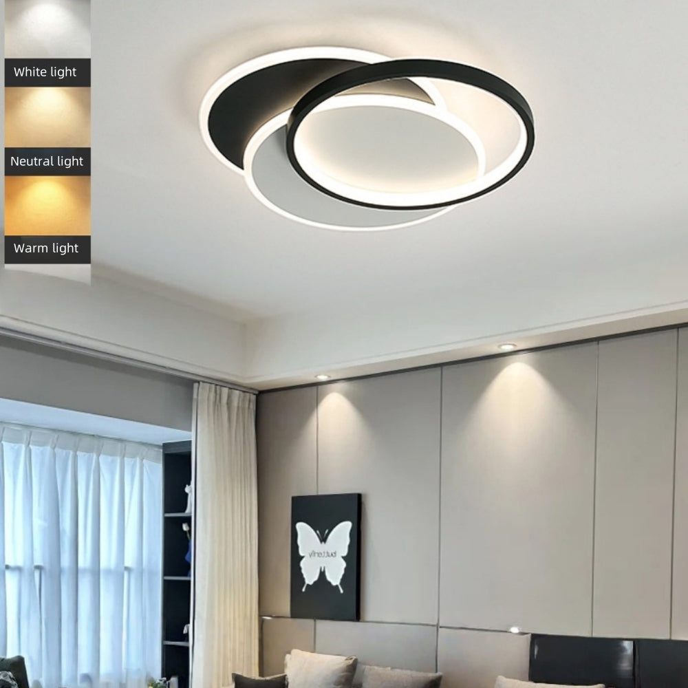 LED chandelier with remote control CHIARA 67W, 3 Circles, Cold/Warm/Neutral light, Dimmable, Black LED chandeliers with remote control Default Title Alessandro Design