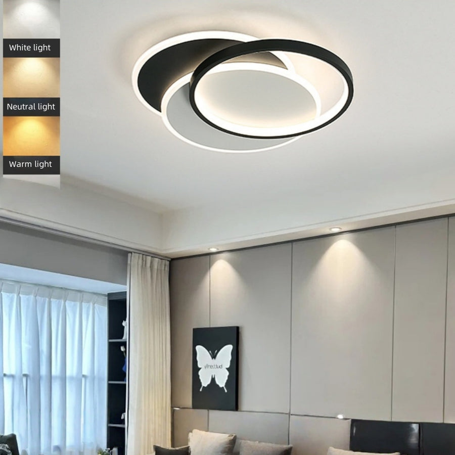 LED chandelier with remote control CHIARA 67W, 3 Circles, Cold/Warm/Neutral light, Dimmable, Black LED chandeliers with remote control Default Title Alessandro Design