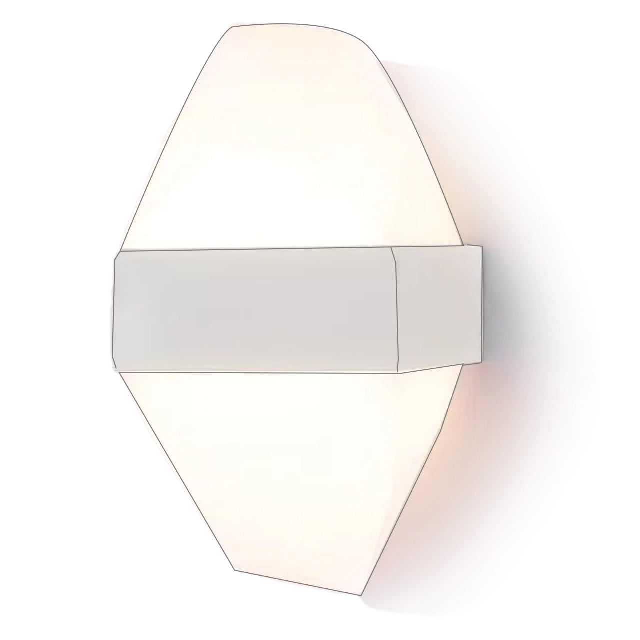 Aplica LED Exterior ICEBERG 10W Metal IP65 Alb Aplice de Exterior Default Title Alessandro Design
