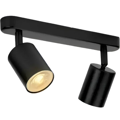 Joom Chandelier with Linear Projector 2XGU10 Black LED Chandelier Default Title Alessandro Design