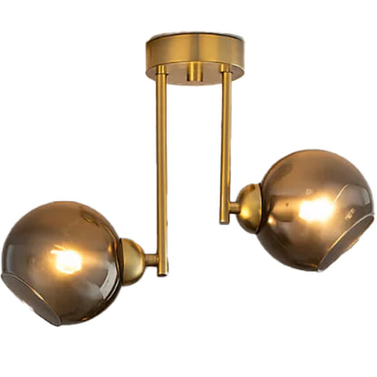 MODUS modern bulb chandelier, 2x E27, Gold, Metal Modern Chandeliers Default Title Alessandro Design
