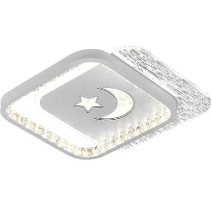 LED Chandelier PERU 38W, 2 Squares, Cold/Warm/Neutral light, White LED Chandeliers Default Title Alessandro Design