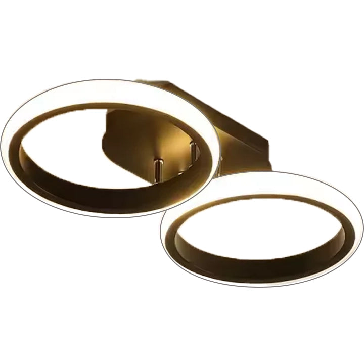 Lustra LED Celio , 16W, 2 Cercuri, Lumina Rece/Calda/Neutra, Negru Lustre LED Default Title Alessandro Design