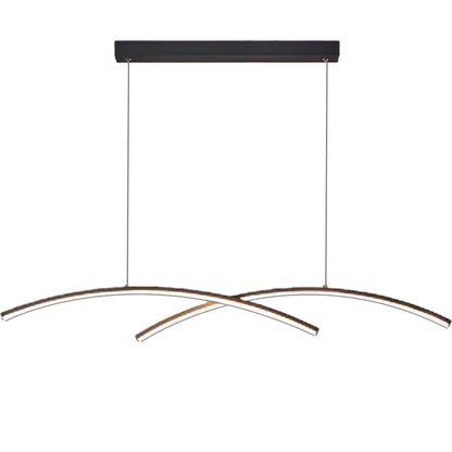 Lustra LED cu telecomanda FLUIRA, 52W, lumina Rece/Calda/Neutra, Dimabila, Negru Lustre LED cu Telecomanda Default Title Alessandro Design