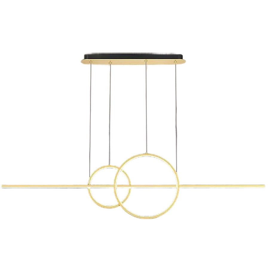 Lustra LED suspendata cu telecomanda CASSANDRA 40W, Liniara, lumina Rece/Calda/Neutra, Dimabila, Auriu, Inaltime Reglabila Lustre LED cu Telecomanda Default Title Alessandro Design