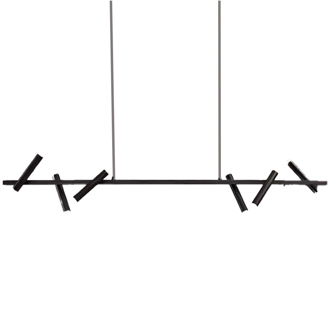 Lustra LED Harman, 23W, 6 Surse, Lumina Neutra, Negru Lustre Moderne Default Title Alessandro Design