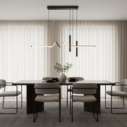 Suspended LED chandelier with remote control DANNA 36W, Cold/Warm/Neutral light, Dimmable, Black, Height Adjustable LED Chandeliers with Remote Control Default Title Alessandro Design