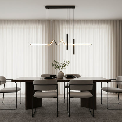 Suspended LED chandelier with remote control DANNA 36W, Cold/Warm/Neutral light, Dimmable, Black, Height Adjustable LED Chandeliers with Remote Control Default Title Alessandro Design