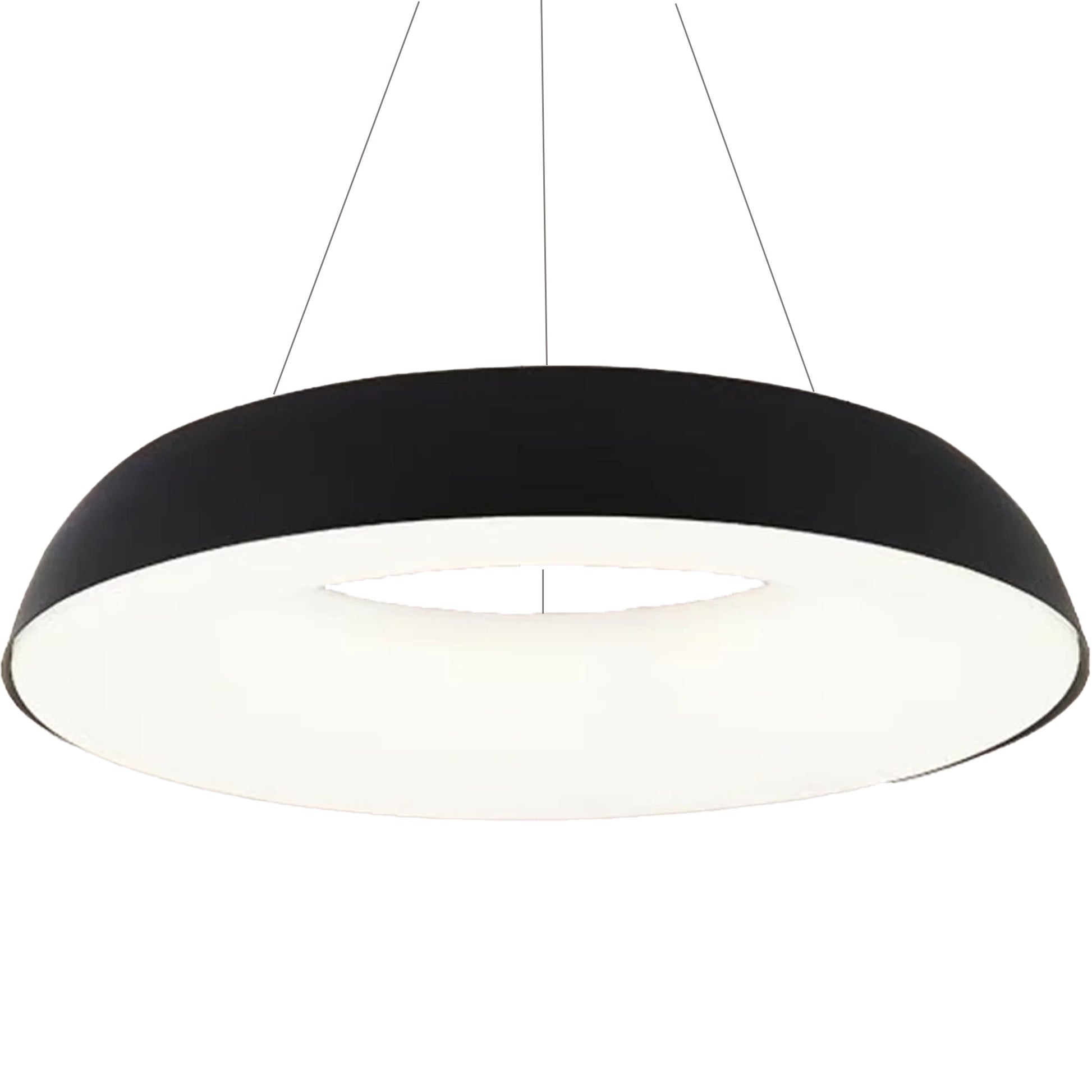 Lustra LED suspendata cu Telecomanda CHIARA, 73W, Lumina Rece/Calda/Neutra, Dimabila, Negru Lustre LED cu Telecomanda Default Title Alessandro Design