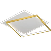 LED Chandelier with remote control SOLARA 66W, 2 Squares, Cold/Warm/Neutral light, Dimmable, Gold White LED Chandeliers with Remote Control Default Title Alessandro Design