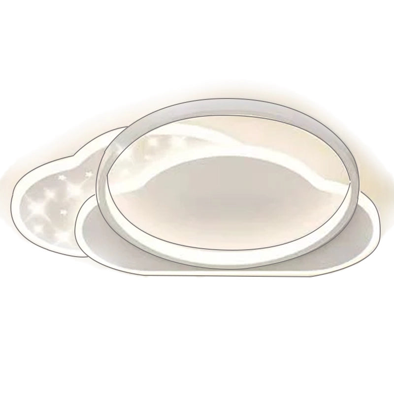 LED chandelier with remote control NUVIA 71W, Cloud, Cold/Warm/Neutral light, Dimmable, White LED chandelier with remote control Default Title Alessandro Design
