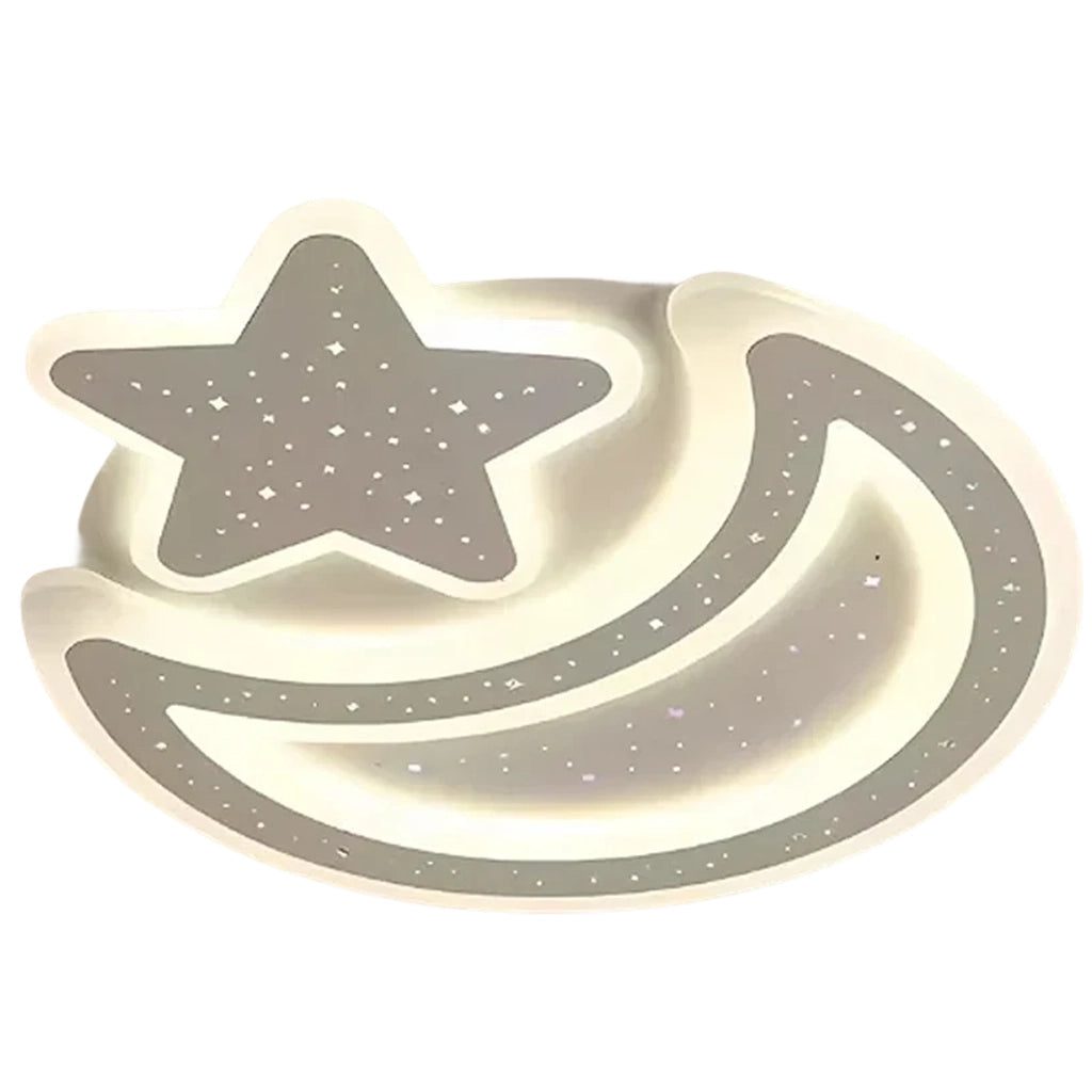 Nova LED Chandelier with Remote Control, 89W, Dimmable, Moon and Star Shape, White LED Chandelier with Remote Control Default Title Alessandro Design