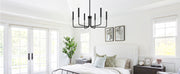 Lustra Metalic AVANT, tip Pendul cu brate, D63 cm Rotunda, 6xE14, Negru Lustre Industrial Default Title Alessandro Design