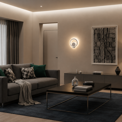 Urbanist LED lamp 19W Round Cold/Warm/Neutral Light Acrylic and White Metal