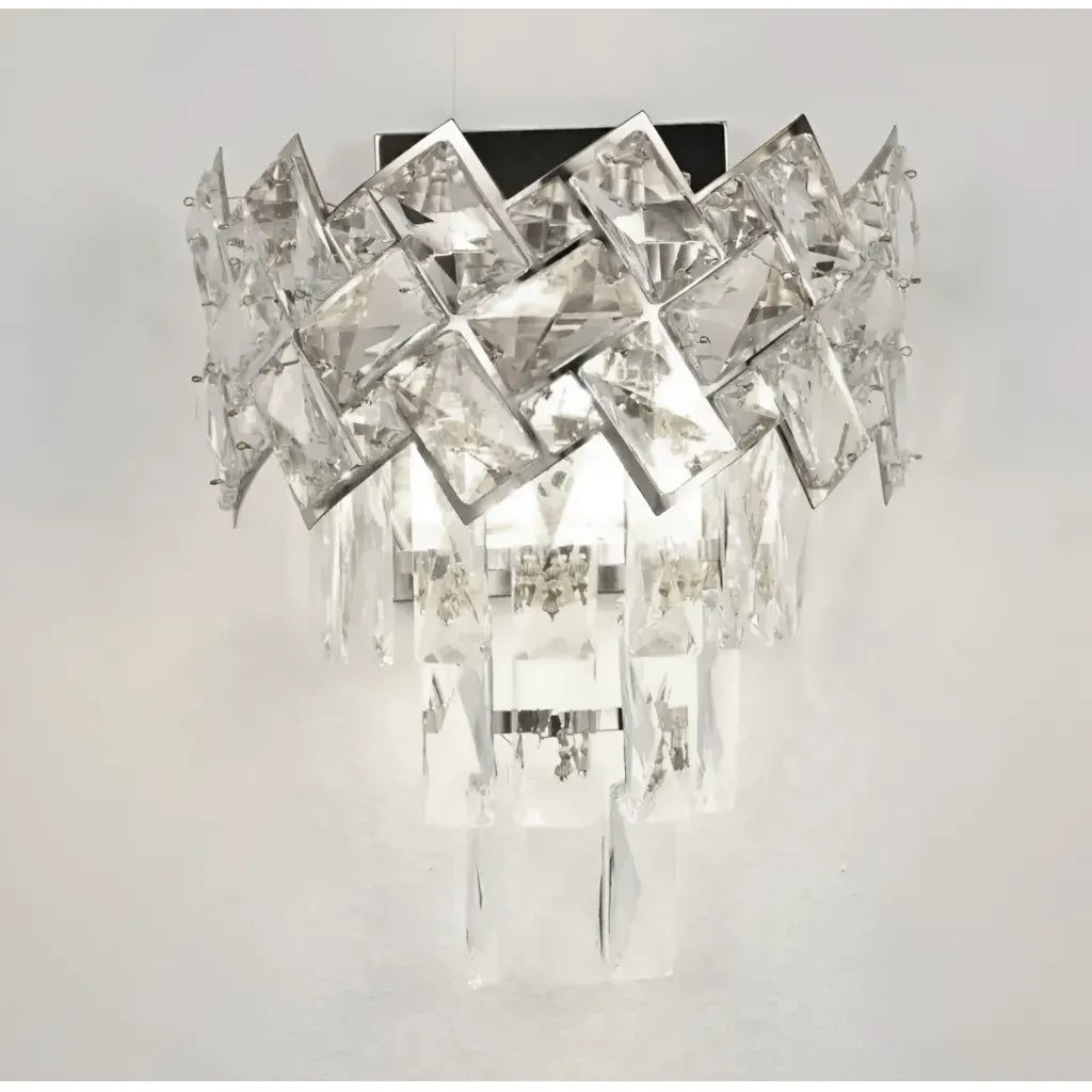 WINDSOR Cristal wall lamp, 2x E14, Shiny Chrome Indoor wall lights Default Title Alessandro Design