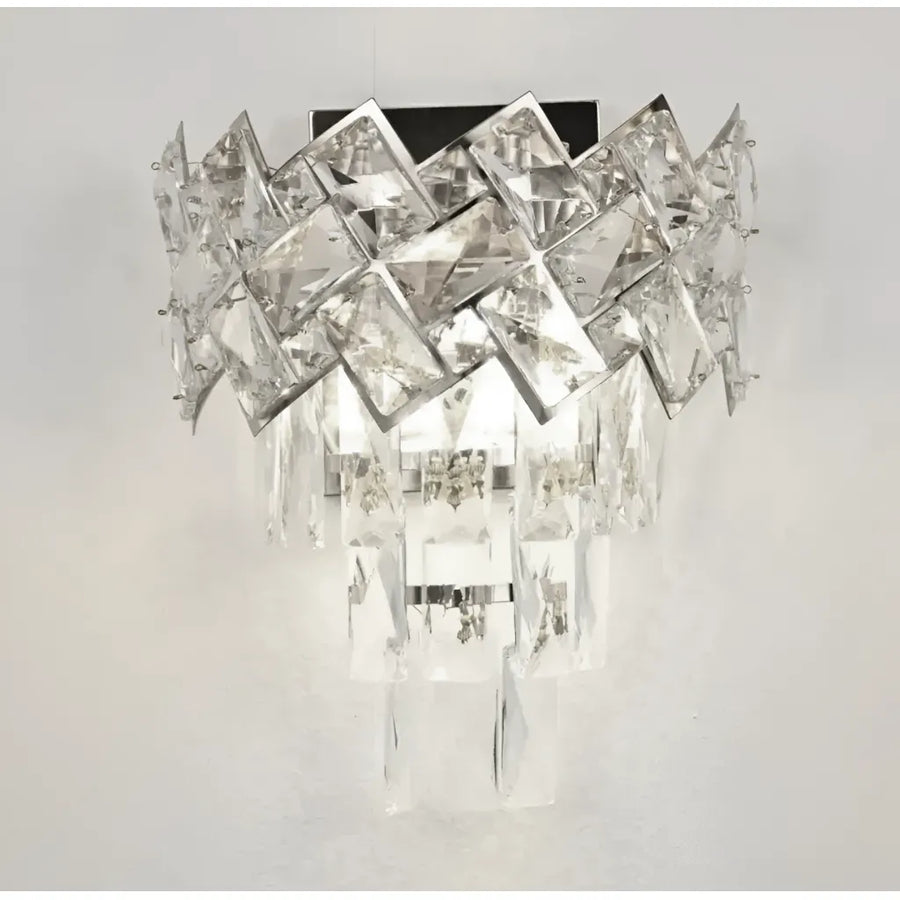WINDSOR Cristal wall lamp, 2x E14, Shiny Chrome Indoor wall lights Default Title Alessandro Design