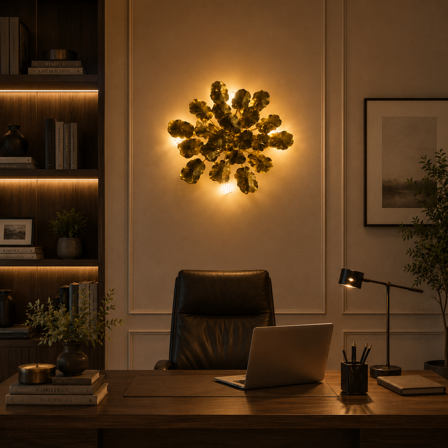 Margherita Decorative Wall Lamp 40cm 3XG9 Gold
