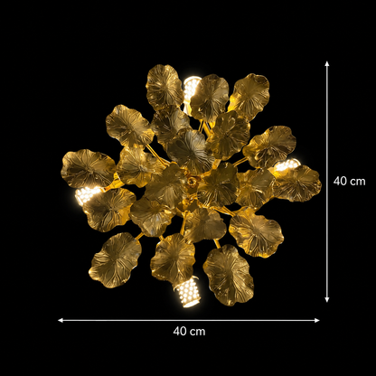 Margherita Decorative Wall Lamp 40cm 3XG9 Gold