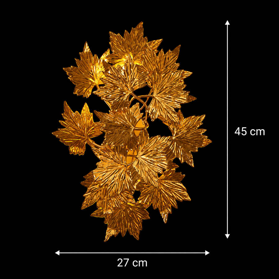 Margheritar Decorative Wall Lamp 45cm 3XG9 Gold