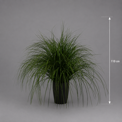Planta Artificială Iarbă Ornamentală Tip Fântână, 110cm, Verde, Fara Ghiveci