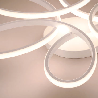 Lustra LED cu telecomanda ELIZA, 63W, lumina Rece/Calda/Neutra, Dimabila, Alb Lustre LED cu Telecomanda Default Title Alessandro Design