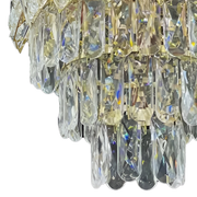 Crystal Chandelier WINDSOR Petito 3xE14, Diameter 29cm, Shiny Gold, Adjustable Height, Metal and Crystal Crystal Chandeliers Default Title Alessandro Design