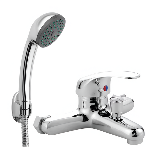 Bathtub Faucet, Shower Head and Hose Included, Alloy, Ceramic Cartridge, Chrome, CD001 Bathroom Faucets Default Title Alessandro Design