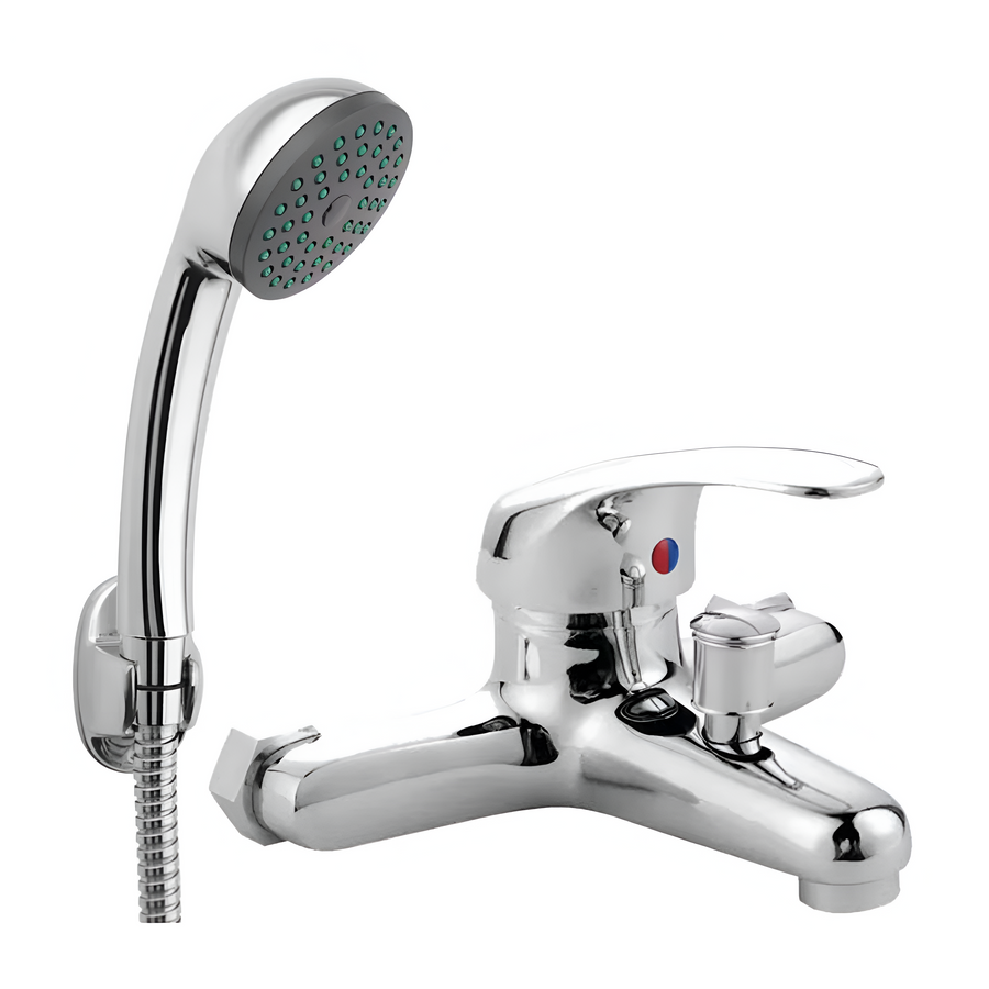 Bathtub Faucet, Shower Head and Hose Included, Alloy, Ceramic Cartridge, Chrome, CD001 Bathroom Faucets Default Title Alessandro Design