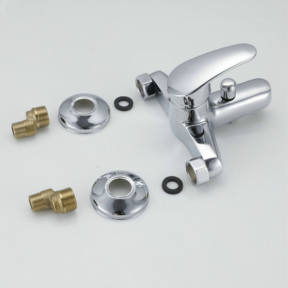 Bathtub Faucet, Shower Head and Hose Included, Alloy, Ceramic Cartridge, Chrome, CD001 Bathroom Faucets Default Title Alessandro Design
