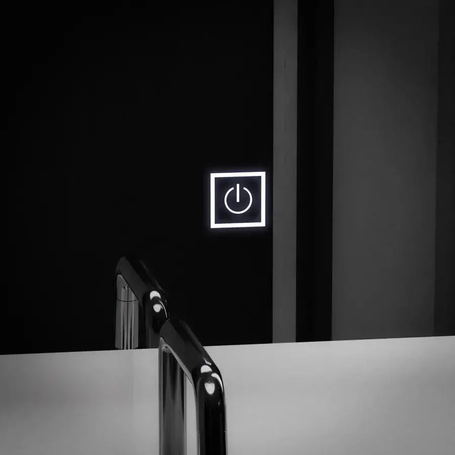 Rectangular LED mirror, 60x80cm, Getame Touch Simple LED mirror Default Title Alessandro Design