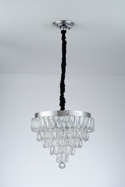MEILI CRYSTAL CASCADA 500 – Crystal LED Chandelier, 112W, Ø500 mm, with Remote Control Crystal Chandeliers Default Title Alessandro Design