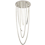 Candelabru LED cu Telecomanda, VEIL, Diametru 80 cm, Inaltime 200 cm, Lumina Rece/Neutra/Calda, Dimabila, Argintiu, Cristal, Metal Lustre LED cu Telecomanda Default Title Alessandro Design