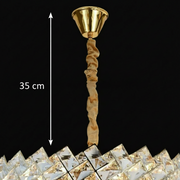 Crystal Chandelier WINDSOR Nobile 5xE14, Diameter 39cm, Shiny Gold, Adjustable Height Crystal Chandeliers Default Title Alessandro Design