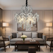 Crystal Chandelier CC9311/5CH, 5x E14, Diameter 50cm, Chrome