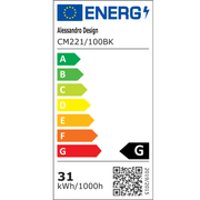 Candelabru Modern, LED, ARIA Largo, 31W, lumina Calda, Negru Candelabre Moderne Default Title Alessandro Design